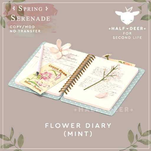 +Half-Deer+ Spring Serenade - Flower Diary (Mint)