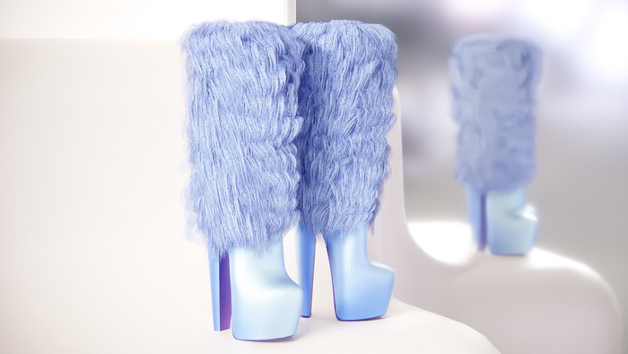 Khalifa Blue Boots + Non Rigged Modify Boots