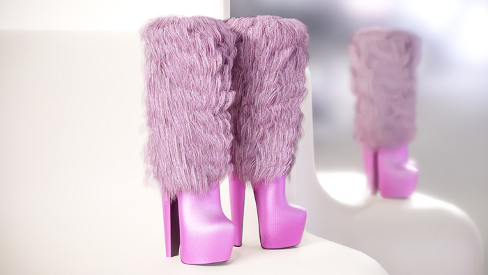 Khalifa Pink Boots + Non Rigged Modify Boots