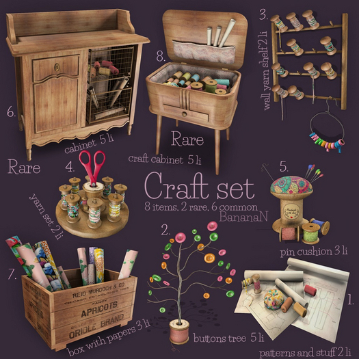 8. BananaN. Craft set craft cabinet RARE