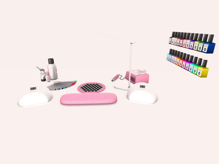 9. - .W. Cutie Claws Salon - Desk Decor PINK