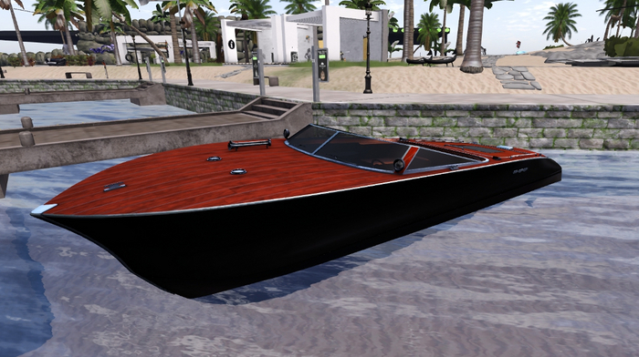 Boat - Speedboat with V8 Engine. Classic styling, leather interior.