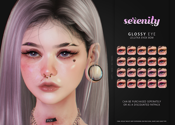 [Serenity] - Glossy eye {BOM} Lelutka EvoX