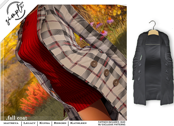 [simpleCUTE]  Fall Coat - Grey  //ADD ME//