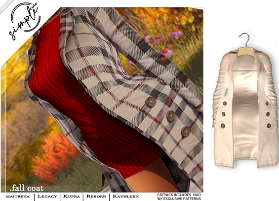 [simpleCUTE]  Fall Coat - Beige //ADD ME//