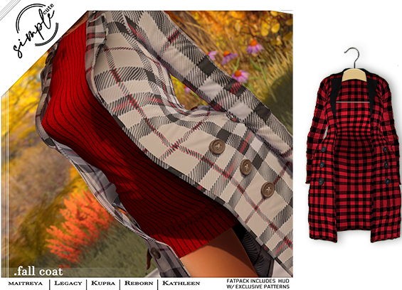 [simpleCUTE]  Fall Coat - Buffalo   //ADD ME//