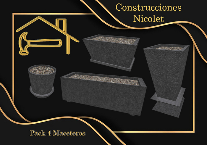 Pack de 4 Macetas