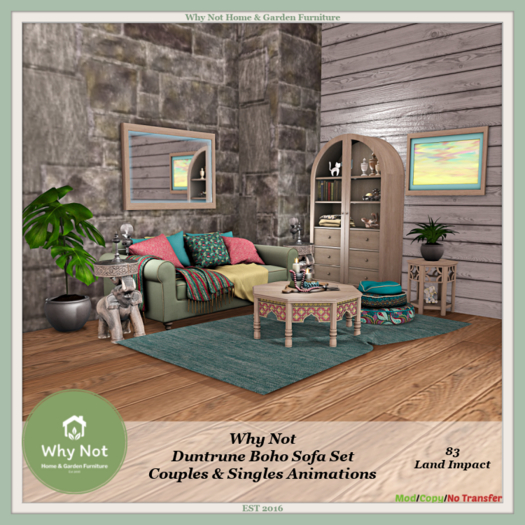 Why Not - Duntrune Boho Lounge Set-Boxed