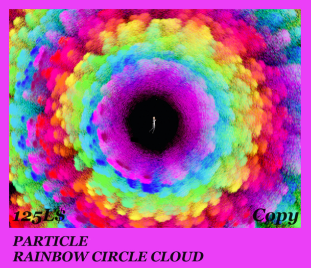 PARTICLE RAINBOW CIRCLE CLOUD
