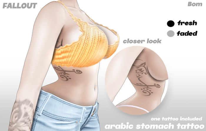 FallOut - Arabic Stomach Tattoo Bom