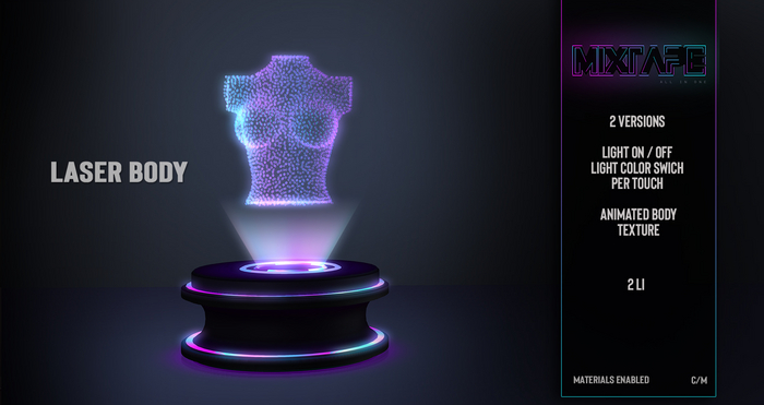 MIXTAPE Decor - laser body 