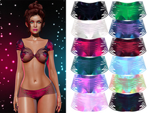 Cherry Ripped Shorts 2.0 [Holo Pack] - Maitreya Lara • LaraX • Petite • PetiteX • Legacy • Reborn Bottoms