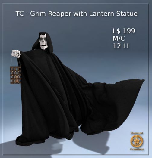 TC - Grim Reaper Statue with Lantern