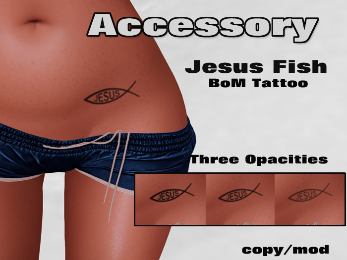 Jesus Fish BoM Tattoo