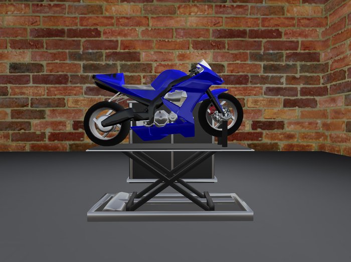 BIKE LIFT AND CABINET BLACK  2 PRIM