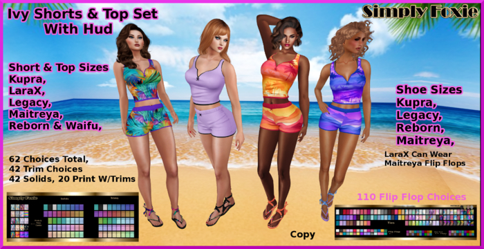Ivy Shorts & Top Set With Hud (Boxed)