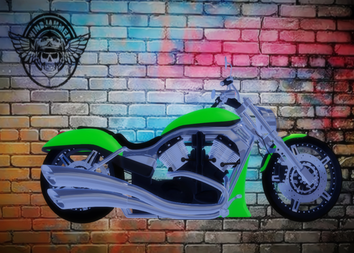 V-ROD LIME MOTORCYCLE
