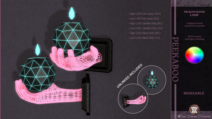 Peekaboo - Neon Hand Lamp