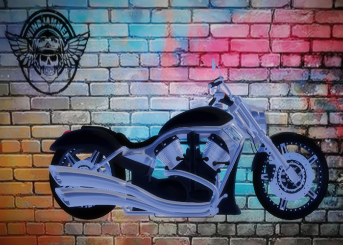 V-ROD BLACK MOTORCYCLE