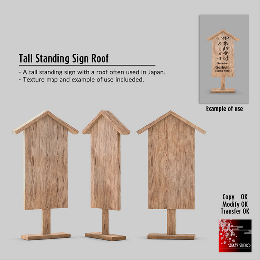 Ss.Tall Standing Sign Roof