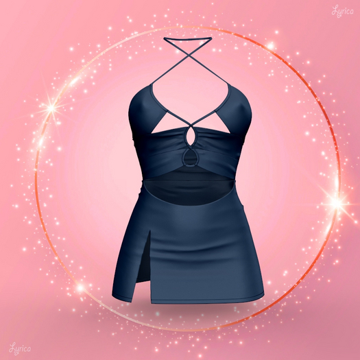 Navy Dress MAITREYA