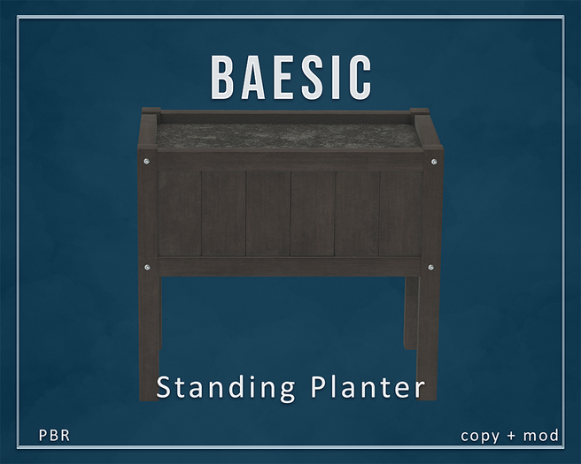Baesic. Standing Planter (Walnut)