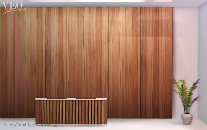VEO// Wide wooden wall panels