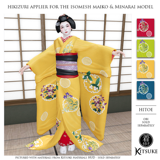 Kitsuke - MKH002 Hitoe Maiko & MInarai Hikizuri (add to unpack)