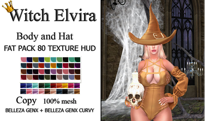 Halloween Witch Elvira BELLEZA 