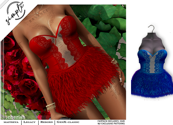 [simpleCUTE]  Cherish - Navy   //ADD ME//