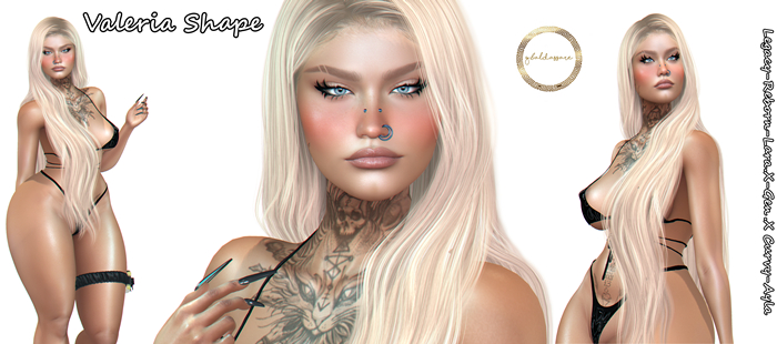 ::G.B-Valeria Shape-Lelutka Lilly EvoX Head::