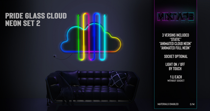 MIXTAPE Decor - pride glass cloud (RBB set 2) 