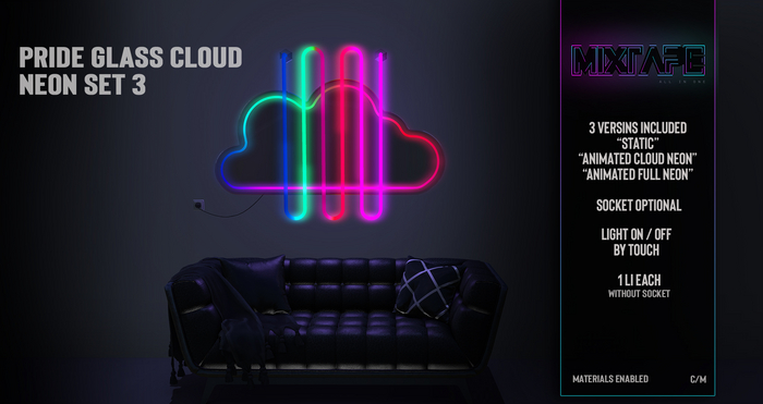 MIXTAPE Decor - pride glass cloud (RBP set 3) 
