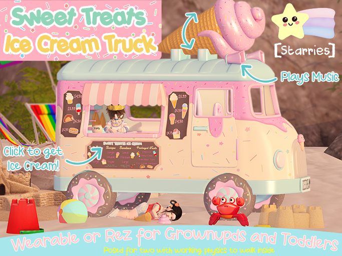 [Starries] Sweet Treats Ice Cream Truck for Toddlers and Grownups