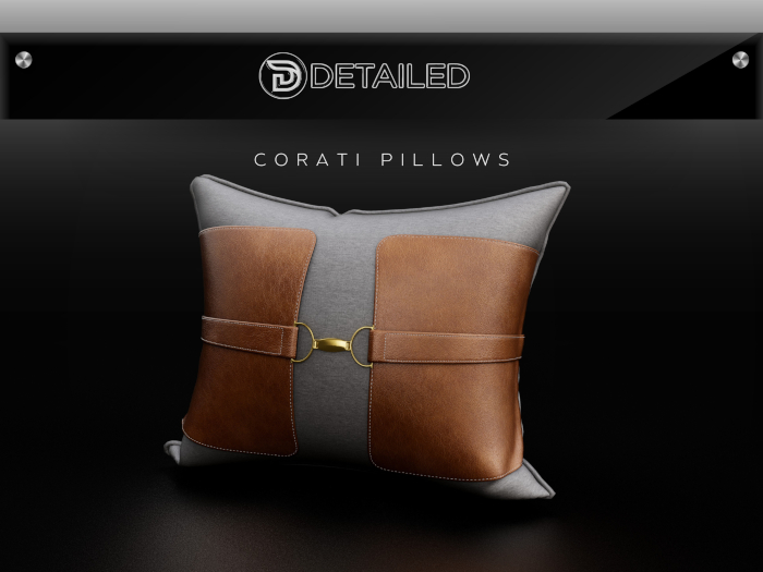 DT- Corati Pillow (vl) GREY