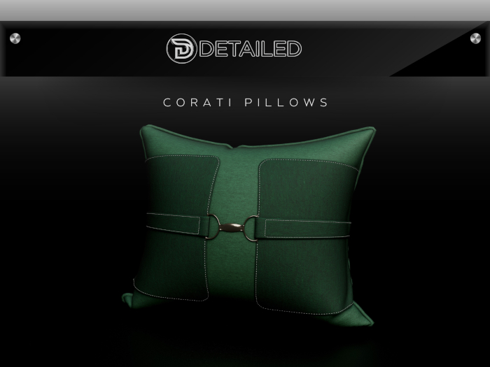 DT- Corati Pillow (v) GREEN