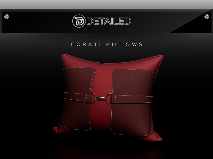 DT- Corati Pillow (v) RED