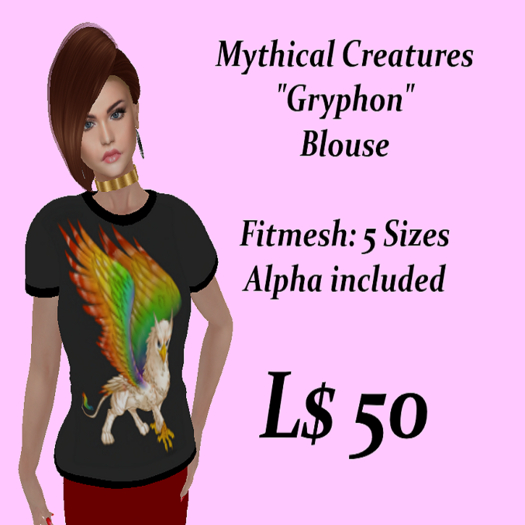 Mythical Creatures-Gryphon-Blouse