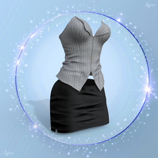 BOMBSHELL Outfit Grey Black