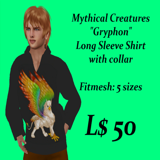 Mythical Creatures-LS Shirt-Gryphon