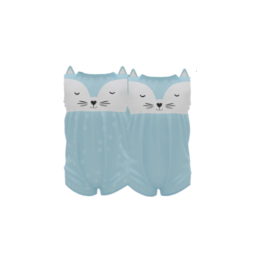 {::Cuties}  Puppy Rompers Blue -TDB/LB/BB