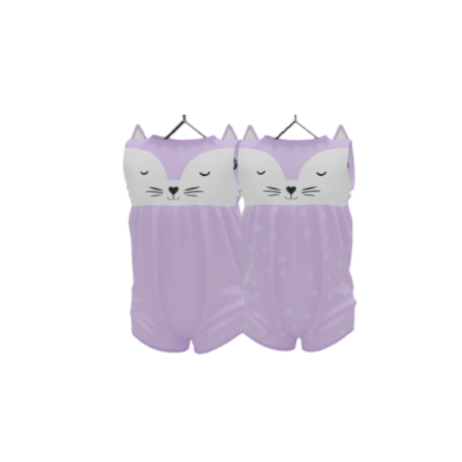 {::Cuties}  Puppy Rompers  Purple -TDB/LB/BB