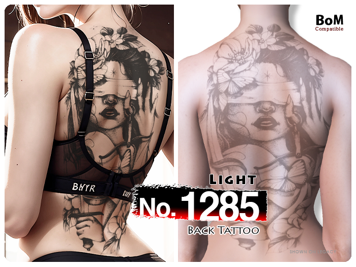(Back Tattoo) No.1285 Light