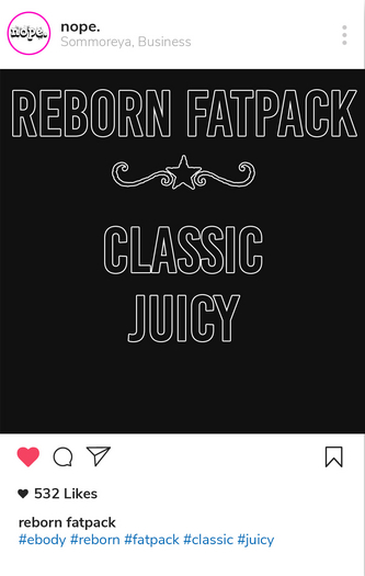 nope. lyla - plaid reborn fatpack [add & touch]