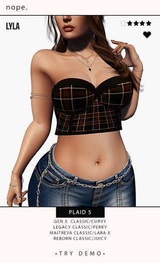 nope. lyla - plaid 5 [add & touch]