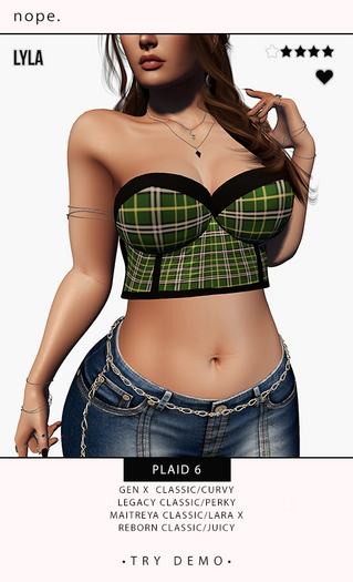 nope. lyla - plaid 6 [add & touch]
