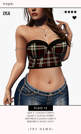 nope. lyla - plaid 10 [add & touch]