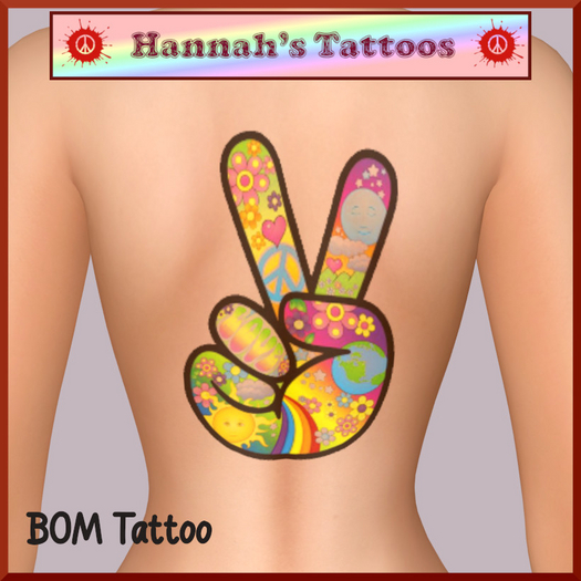 Colorful Peace Back