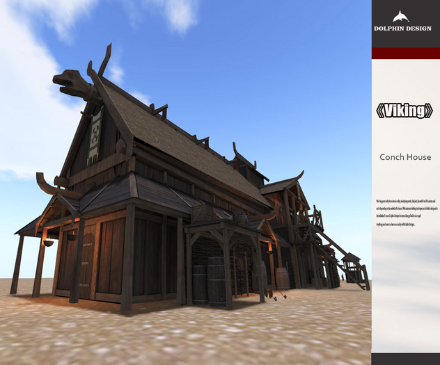 [Dolphin Design] Viking stilts wooden house