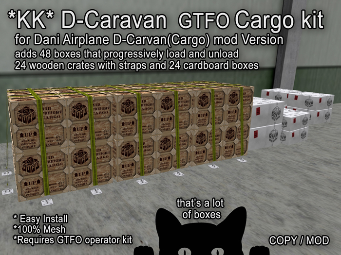 *KK* D-Caravan GTFO visible cargo kit